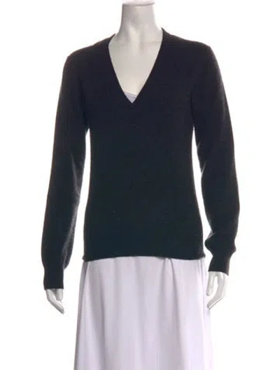 Pre-owned Dolce & Gabbana V-neck Sweater In Grey
