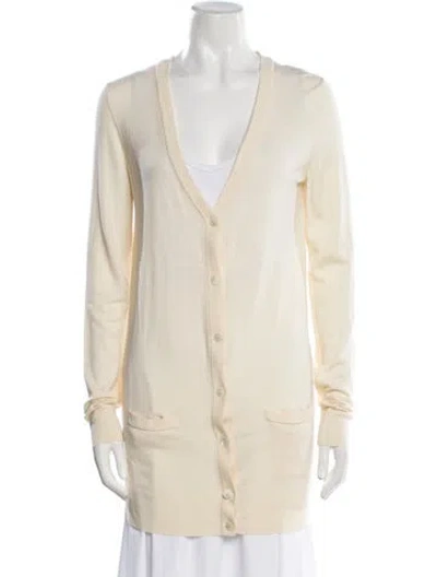 Pre-owned Dolce & Gabbana V-neck Sweater In Neutral
