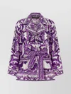 Dolce & Gabbana Pajama Shirt Sweaters And Cardigans Multicolor In Purple