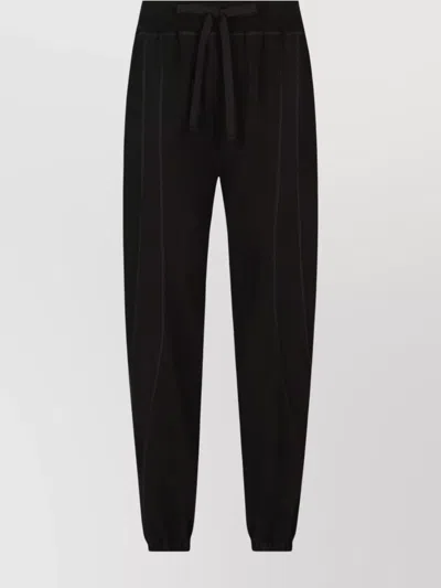 DOLCE & GABBANA WAIST DRAWSTRING RELAXED FIT TROUSERS