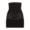Dolce & Gabbana Bustier-waist Ruched Miniskirt In Black