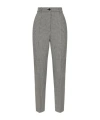 Dolce & Gabbana Waistband Loop Casual Pants In Gray