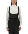 Dolce & Gabbana Double-breasted Tuxedo Vest In Black