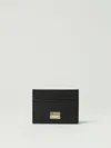 Dolce & Gabbana Women  Cardholder With Logo Plaque In Black