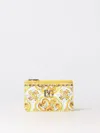 Dolce & Gabbana Majolica Print Card Holder In 黄色