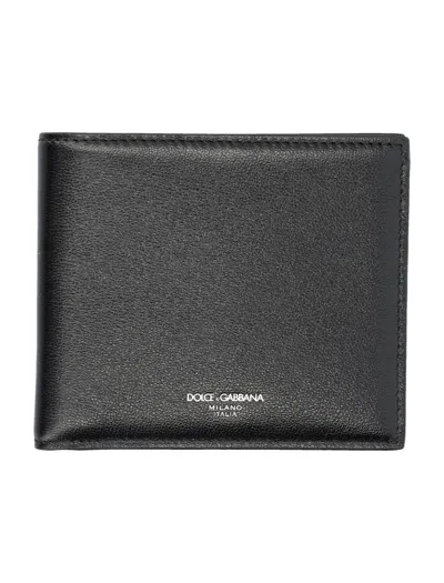 Dolce & Gabbana Black Wallet With Front Logo Detail