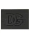 Dolce & Gabbana Small Zip-around Wallet In Calfskin With Raised Logo