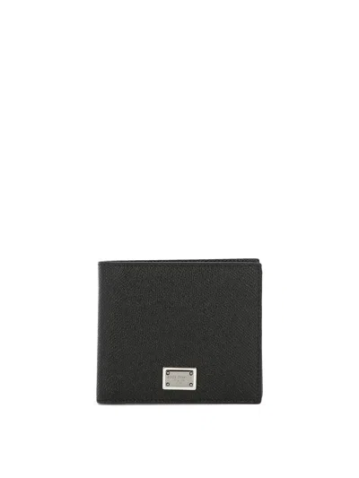 Dolce & Gabbana Wallet With Logo Plaque Wallets & Card Holders In Black