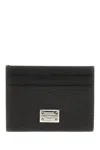 Dolce & Gabbana Black Dauphine Calfskin Card Holder