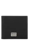 Dolce & Gabbana Black Dauphine Calfskin Card Holder