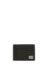 Dolce & Gabbana Logo Plaque Dauphine Leather Cardholder In Black