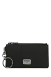 Dolce & Gabbana Men's Textured Logo-plaque Wallet In Black