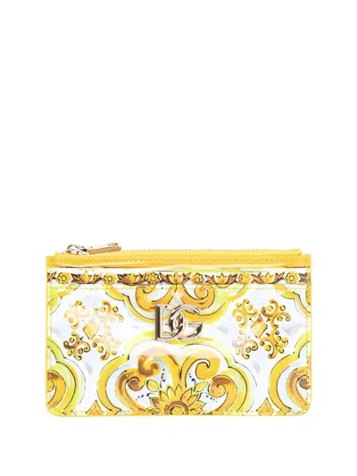 Dolce & Gabbana Wallets In Azulejos Giallo