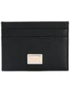Dolce & Gabbana Women  Cardholder With Logo Plaque In Black