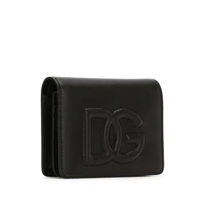 Dolce & Gabbana Dg Logo Wallet In Black