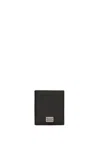 Dolce & Gabbana Dauphine-print Bifold Card Holder In Black