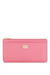 Dolce & Gabbana Logo-plaque Card Holder In Cyclamine 2
