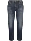 Dolce & Gabbana Ausgeblichene Tapered-jeans In Grau