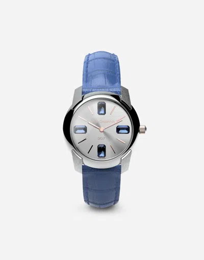 DOLCE & GABBANA WATCH WITH ALLIGATOR STRAP