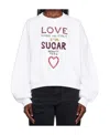 Dolce & Gabbana Lettering Print Oversized Sweatshirt In White