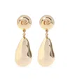 Dolce & Gabbana Logo-embossed Clip-on Earrings In Yellow
