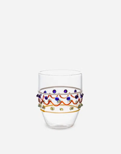 Dolce & Gabbana Water Glass In Multicolor