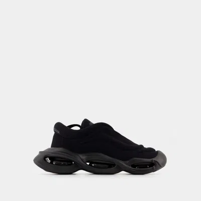 Dolce & Gabbana Wave Lace Up Sneakers In Black