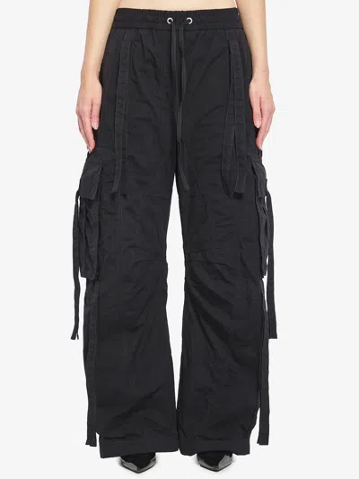 Dolce & Gabbana Waxed Cord Cargo Pants In Black