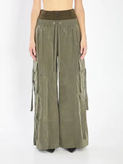 DOLCE & GABBANA WAXED CORD CARGO PANTS