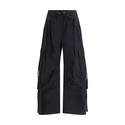 DOLCE & GABBANA WAXED FAILLE CARGO PANTS