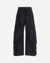 Dolce & Gabbana Women Waxed Faille Cargo Pants In Blue
