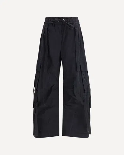 DOLCE & GABBANA WAXED FAILLE CARGO PANTS