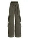 Dolce & Gabbana Cargo Trousers With Drawstring And Pockets In Green