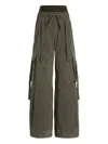 Dolce & Gabbana Cargo Trousers With Drawstring And Pockets In Green