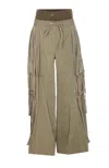 Dolce & Gabbana Waxed Faille Pants In Green