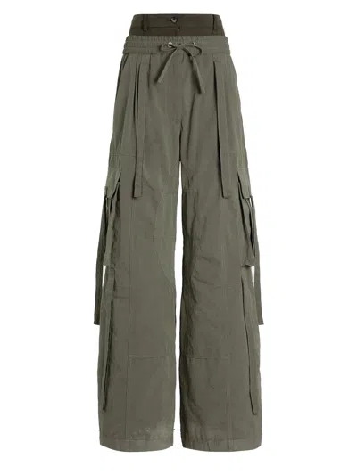DOLCE & GABBANA WAXED FAILLE PANTS