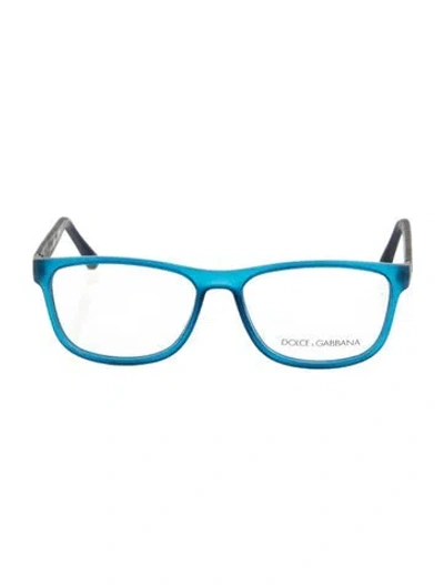 Pre-owned Dolce & Gabbana Wayfarer Eyeglasses In Blue