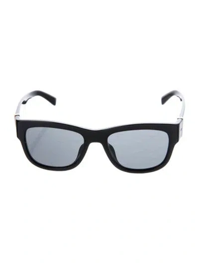Pre-owned Dolce & Gabbana Wayfarer Tinted Sunglasses In Black