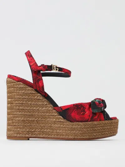 DOLCE & GABBANA HEELED SANDALS DOLCE & GABBANA WOMAN COLOR RED,G46646014