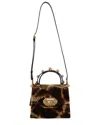 Dolce & Gabbana Welcome Giraffe Pattern Crossbody In Brown