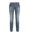 Dolce & Gabbana Whiskering-effect Skinny Jeans In Gray
