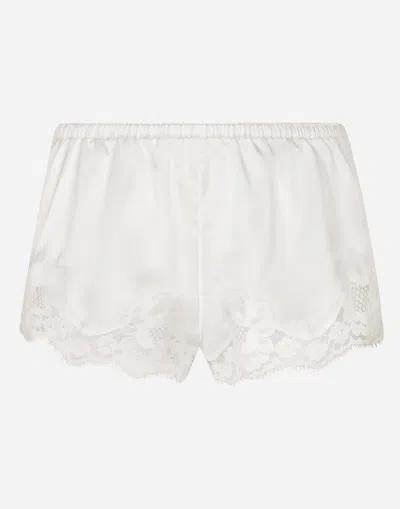Dolce & Gabbana Lace-trim Pajamas In White
