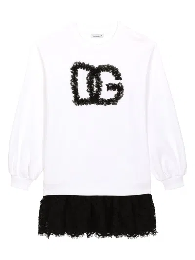 Dolce & Gabbana Kids'  Dresses White