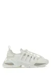 Dolce & Gabbana White Sneakers With Modern Silhouette And Unique Lacing System In White