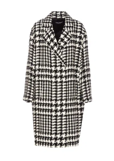 DOLCE & GABBANA DOLCE & GABBANA HOUNDSTOOTH COAT