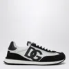 Dolce & Gabbana White And Black Dg Cushion Sneakers In Black
