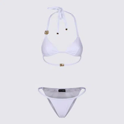 Dolce & Gabbana White And Gold Bikini