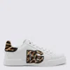 Dolce & Gabbana Women Portofino Letaher Light Strobel Sneakers In White