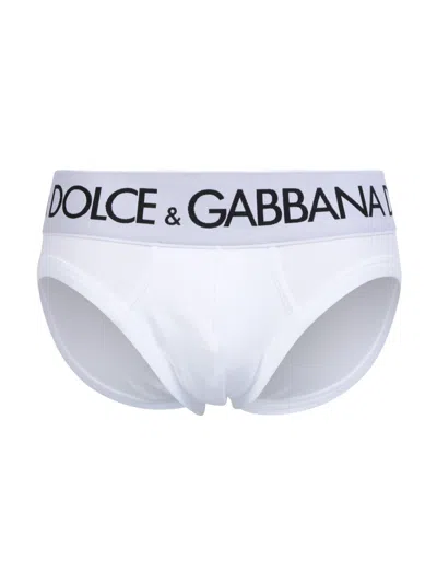 Dolce & Gabbana White Bi-elastic Briefs