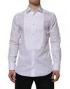 Dolce & Gabbana Poplin Long-sleeved Shirt In White